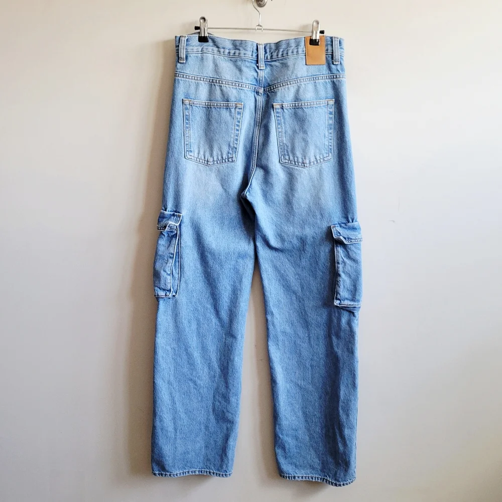 SANDRO High Rise Cookie Cargo Jeans - Picture 9 of 13
